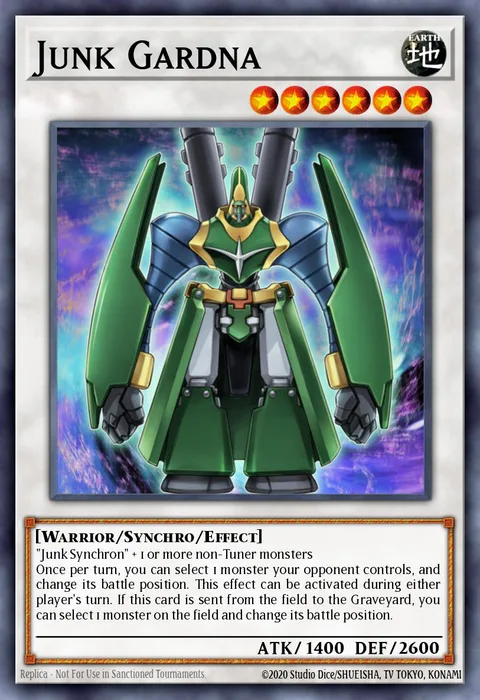Junk Gardna trading card