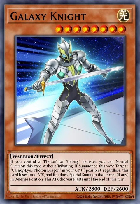 Galaxy Knight trading card
