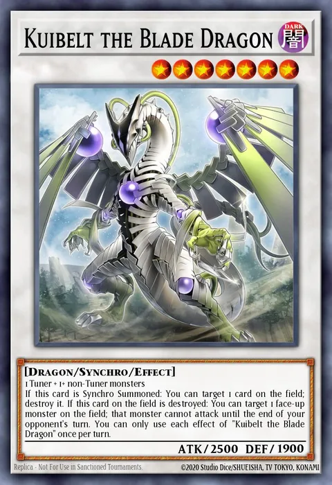 Kuibelt the Blade Dragon trading card
