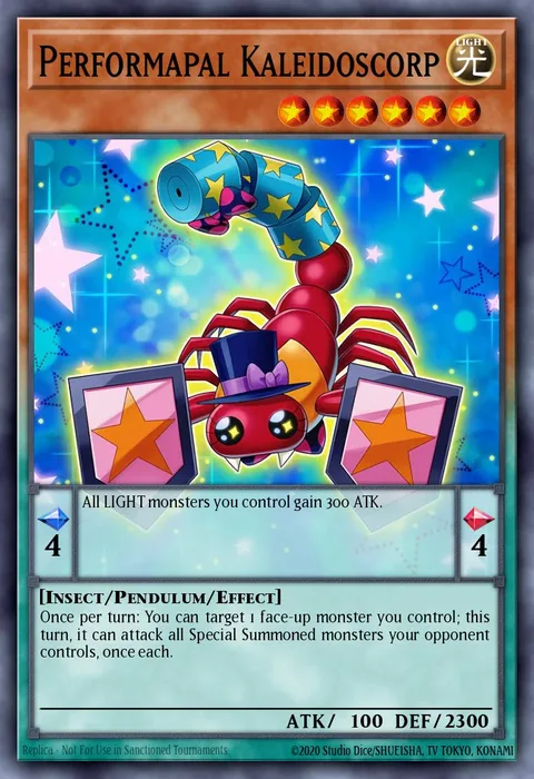 Performapal Kaleidoscorp trading card
