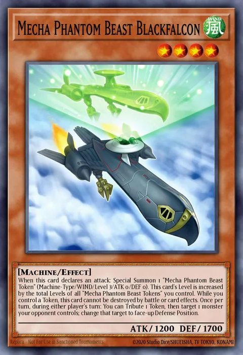Mecha Phantom Beast Blackfalcon trading card