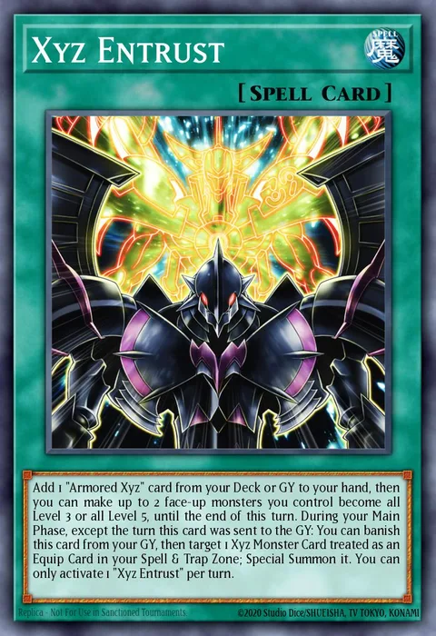 Xyz Entrust trading card