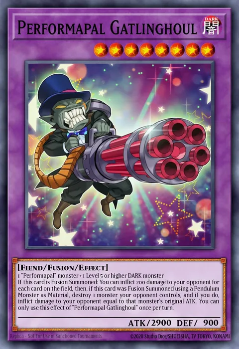 Performapal Gatlinghoul trading card