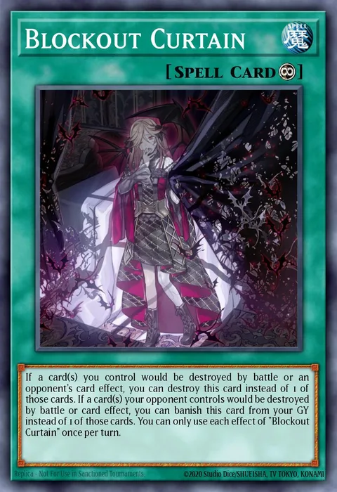 Blockout Curtain trading card