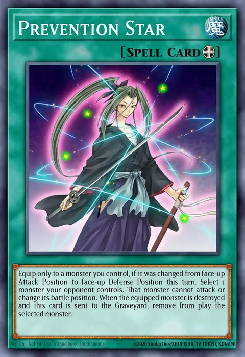 Prevention Star trading card
