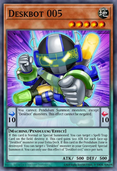 Deskbot 005 trading card
