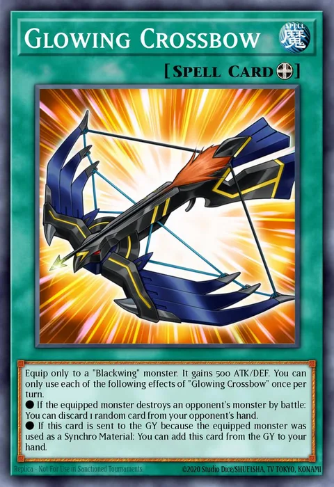 Glowing Crossbow trading card