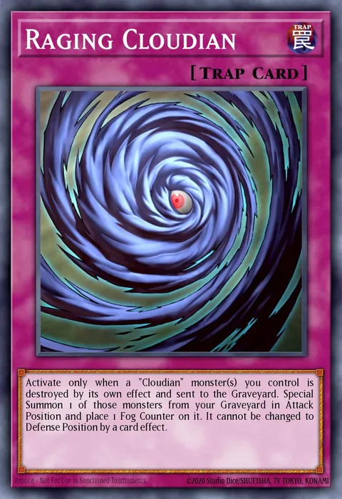 Raging Cloudian trading card
