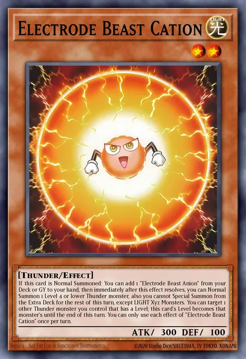 Electrode Beast Cation trading card