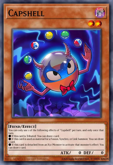 Capshell trading card