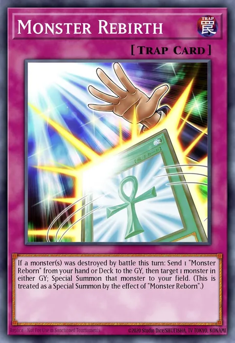 Monster Rebirth trading card