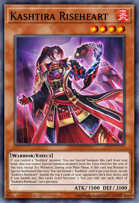 Kashtira Riseheart trading card