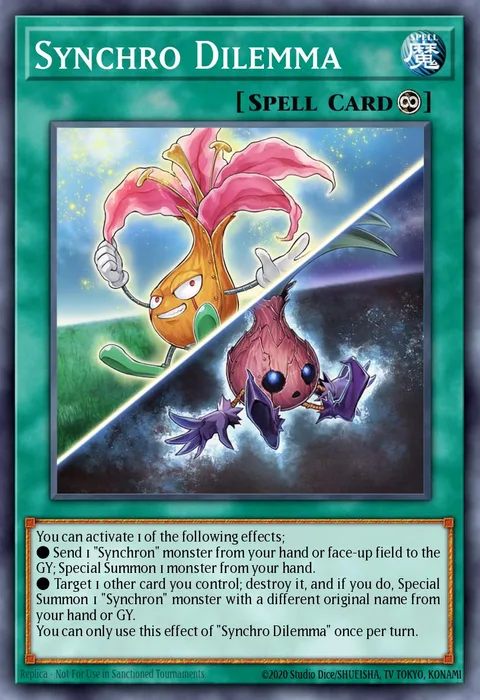 Synchro Dilemma trading card