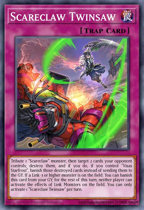 Scareclaw Twinsaw trading card