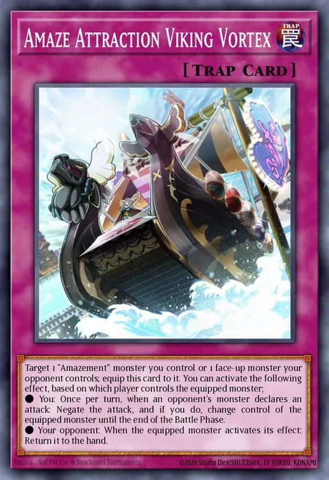 Amaze Attraction Viking Vortex trading card