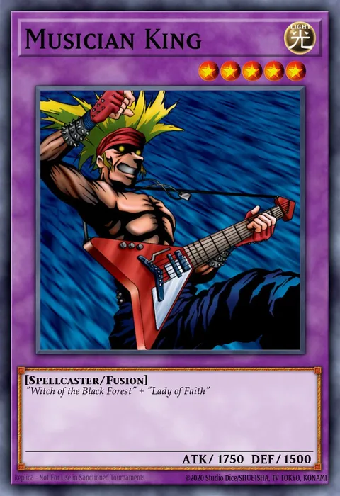Musician King trading card