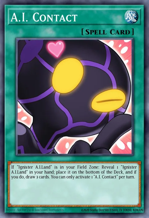 A.I. Contact trading card