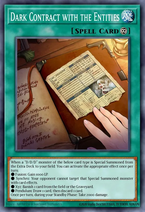 Dark Contract with the Entities trading card
