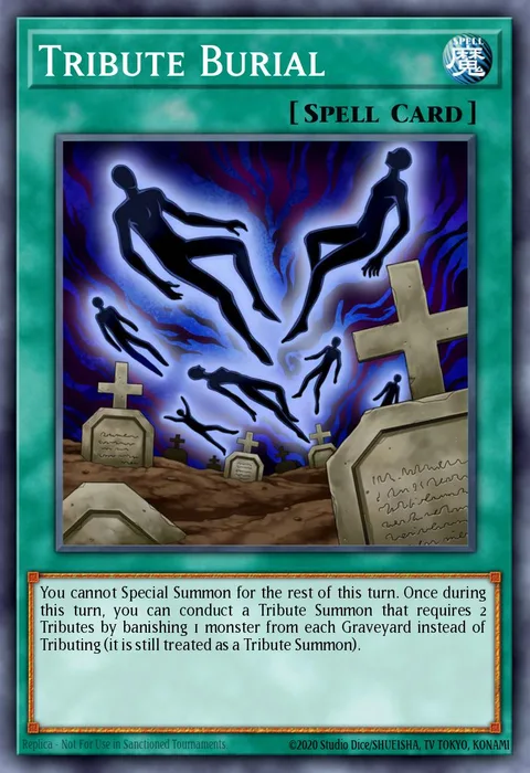 Tribute Burial trading card