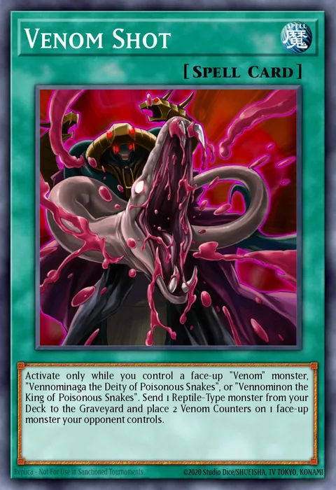 Venom Shot trading card