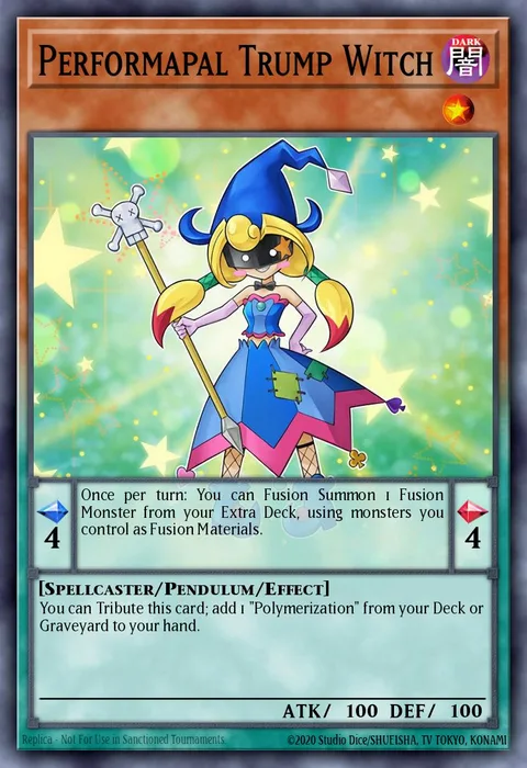 Performapal Trump Witch trading card