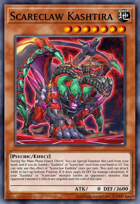 Scareclaw Kashtira trading card