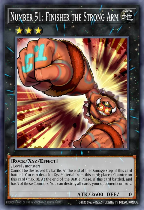 Number 51: Finisher the Strong Arm trading card