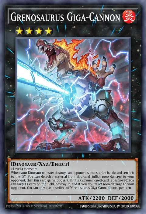 Grenosaurus Giga-Cannon trading card