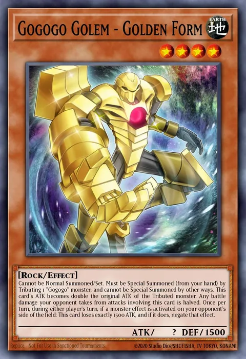 Gogogo Golem - Golden Form trading card