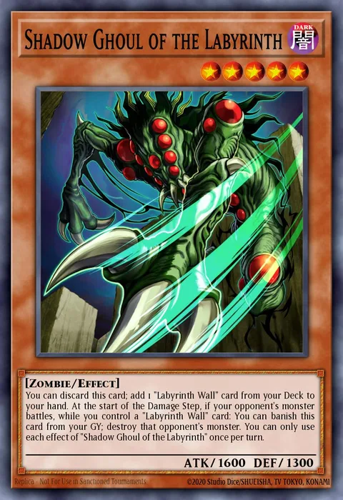 Shadow Ghoul of the Labyrinth trading card