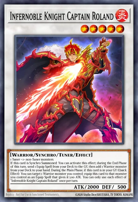 Infernoble Knight Captain Roland trading card