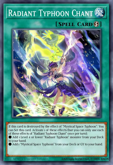 Radiant Typhoon Chant trading card