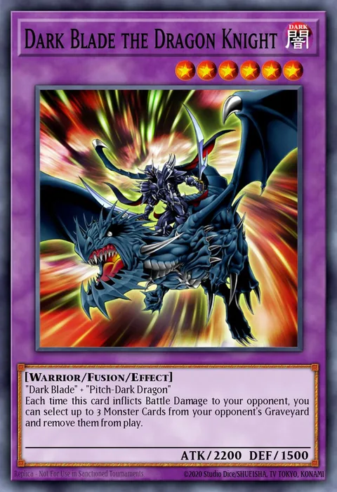 Dark Blade the Dragon Knight trading card