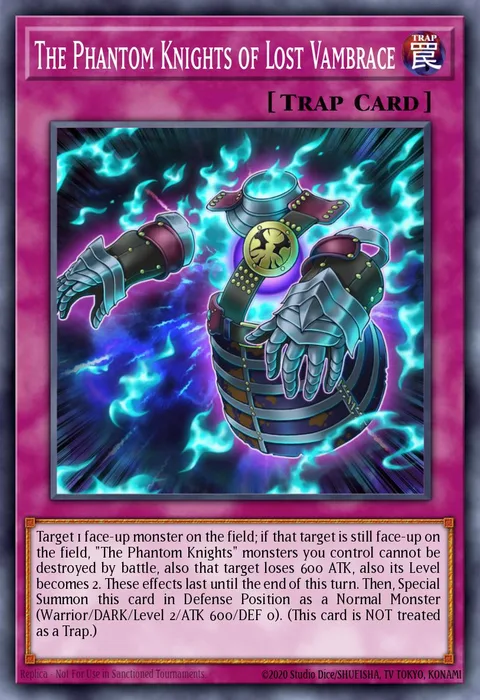 The Phantom Knights of Lost Vambrace trading card