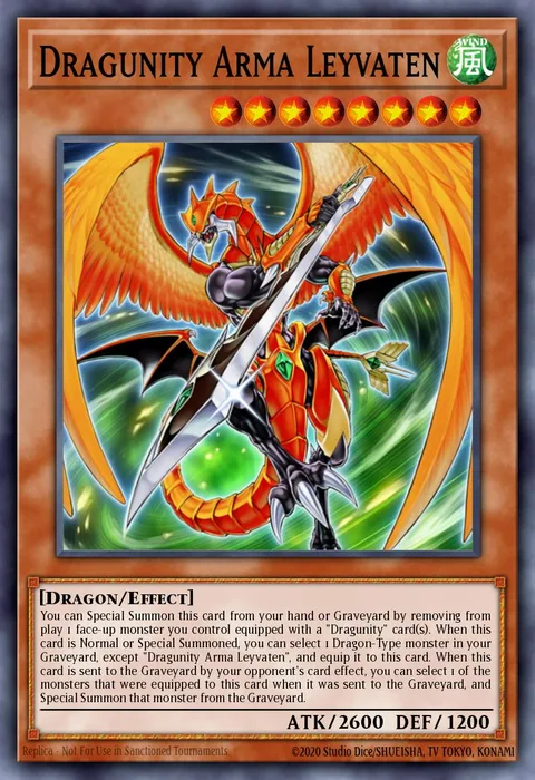 Dragunity Arma Leyvaten trading card
