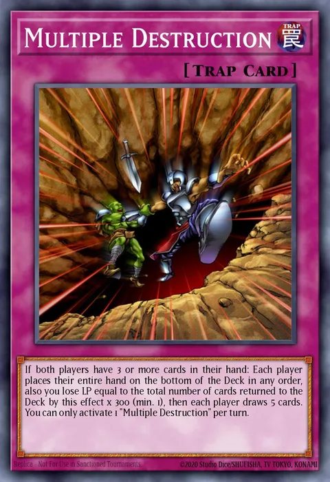 Multiple Destruction trading card