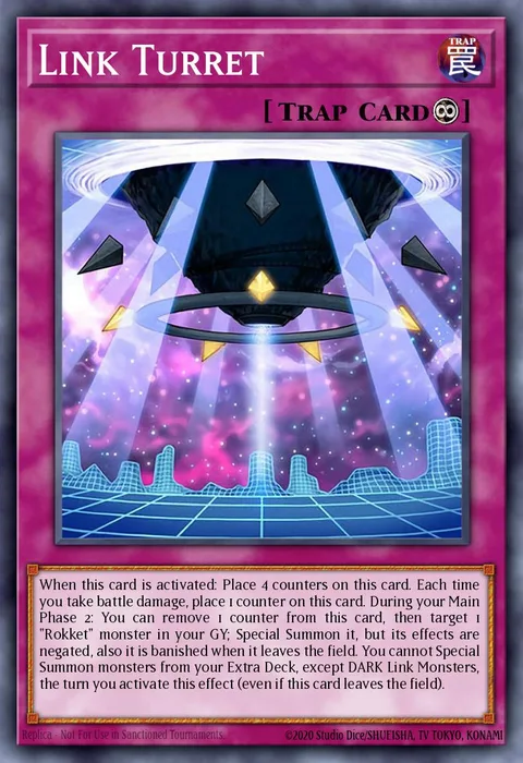 Link Turret trading card
