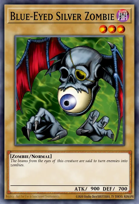Blue-Eyed Silver Zombie trading card