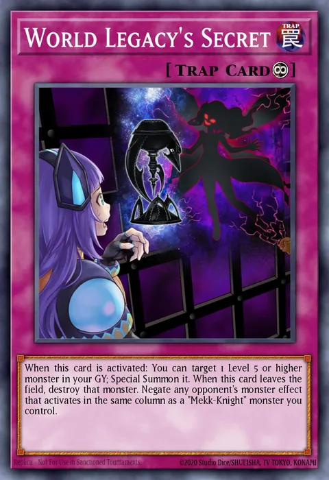 World Legacy's Secret trading card