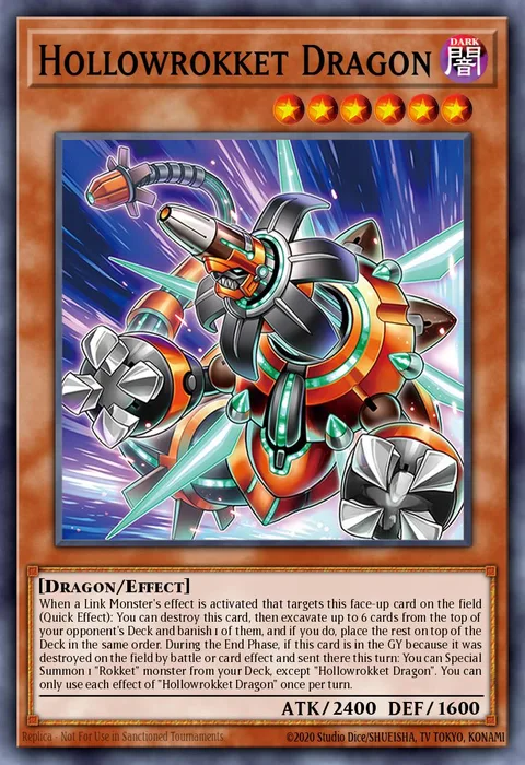 Hollowrokket Dragon trading card