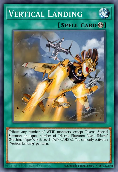 Vertical Landing trading card
