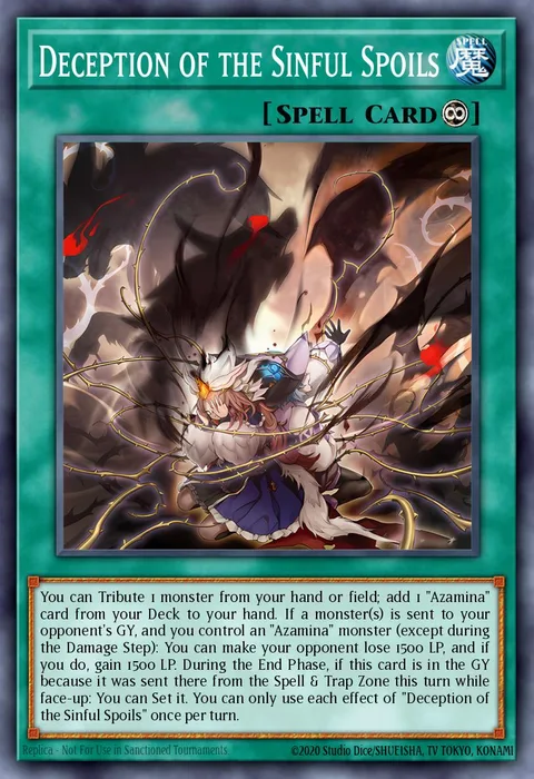 Deception of the Sinful Spoils trading card