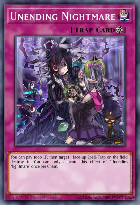 Unending Nightmare trading card