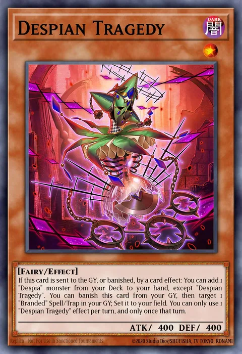 Despian Tragedy trading card