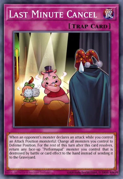 Last Minute Cancel trading card