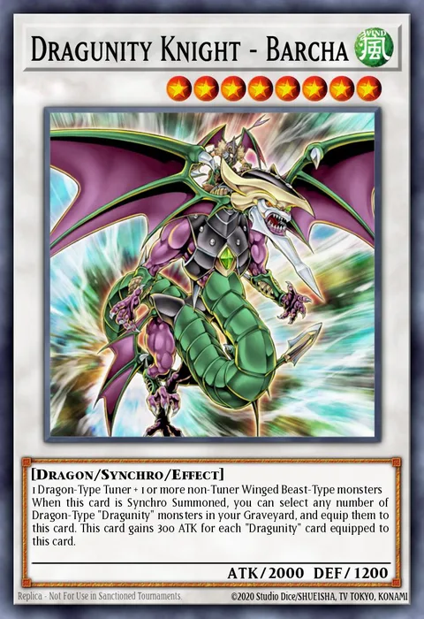 Dragunity Knight - Barcha trading card