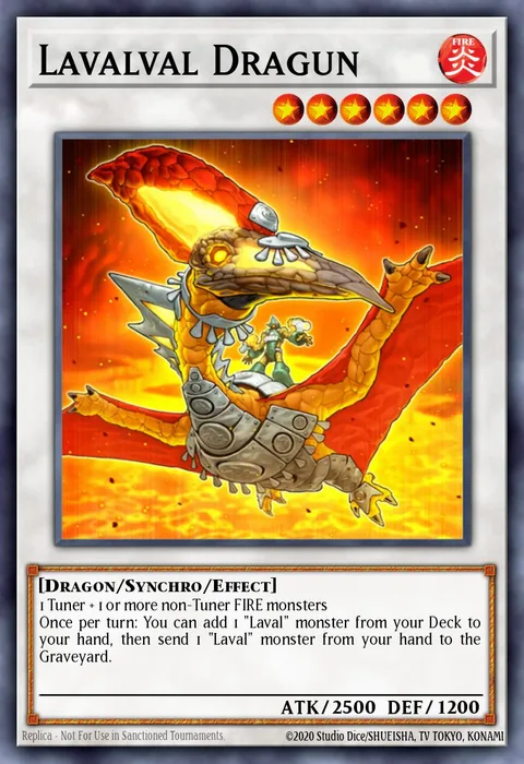 Lavalval Dragun trading card