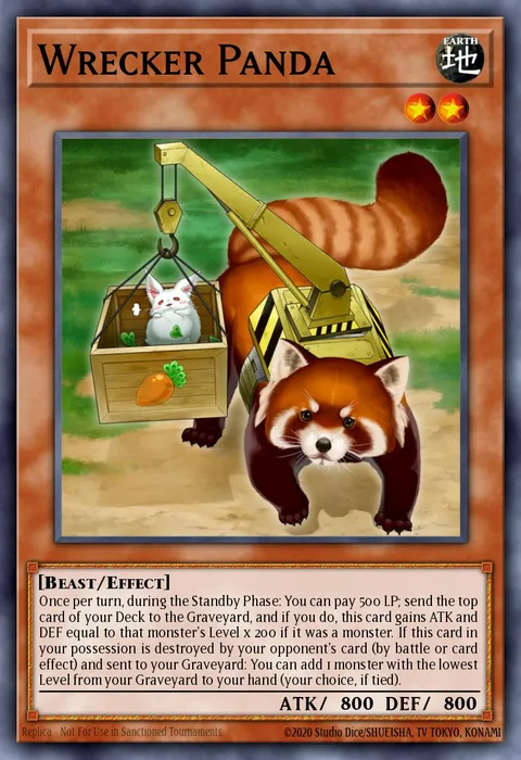 Wrecker Panda trading card