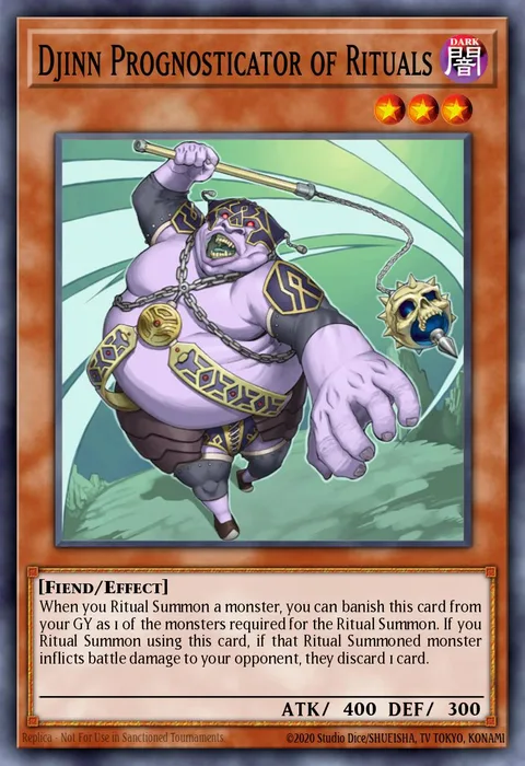 Djinn Prognosticator of Rituals trading card