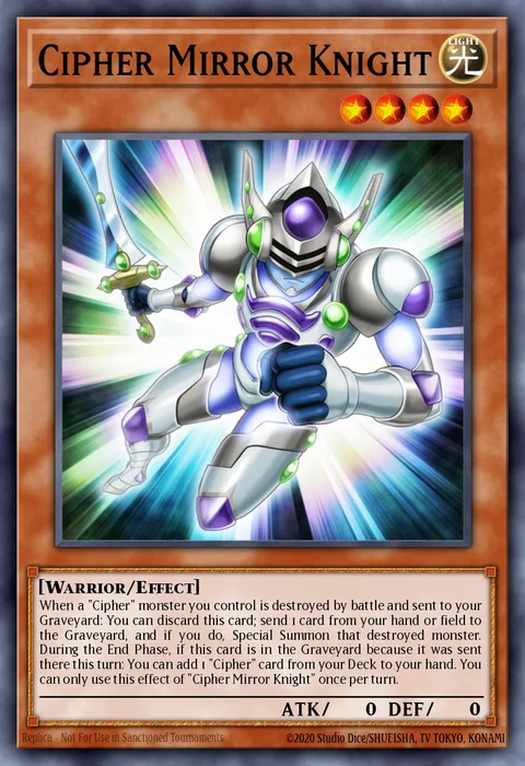 Cipher Mirror Knight trading card